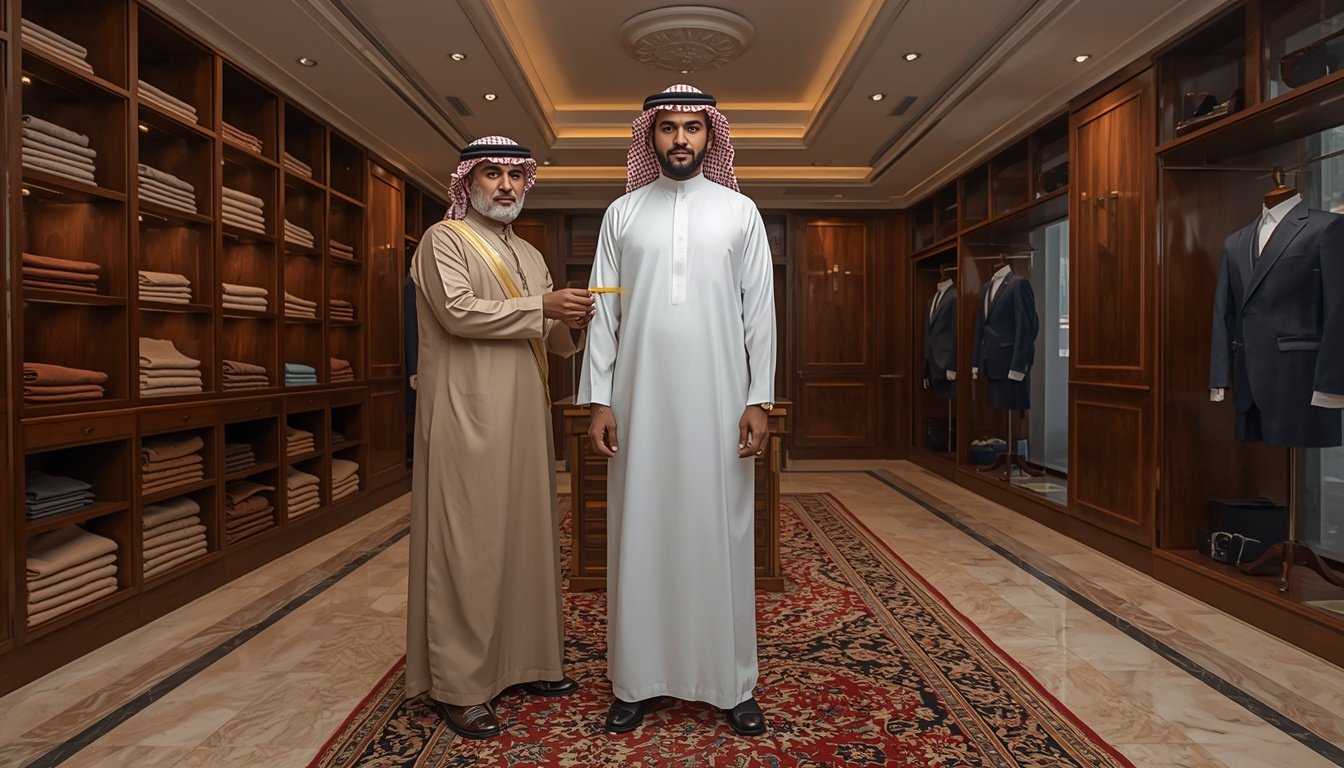 lucid-origin_Wide_editorial_photograph_inside_a_luxury_bespoke_thobe_boutique_an_experienced_-0